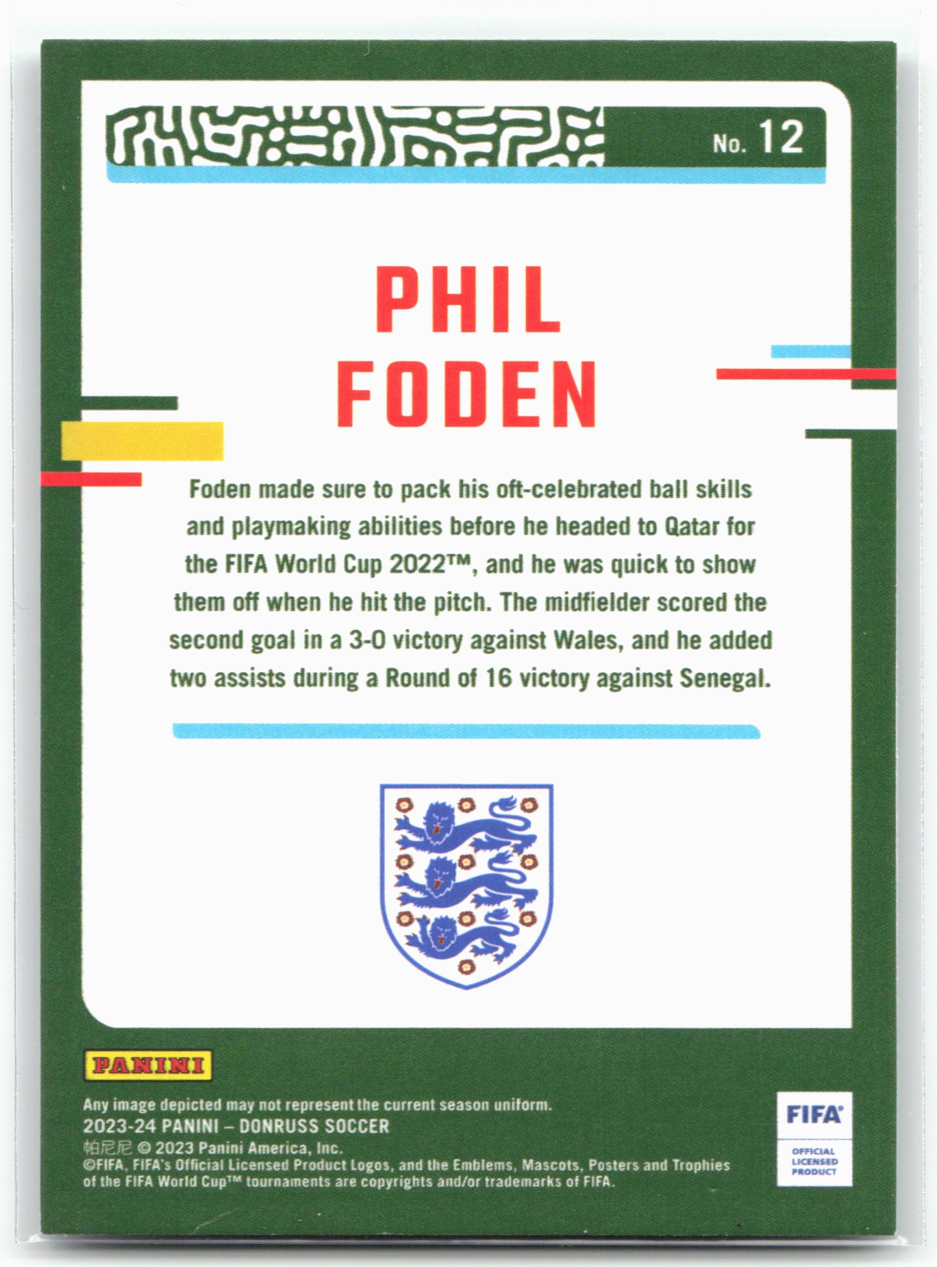 2023-24 Donruss #12 Phil Foden Silver 29107
