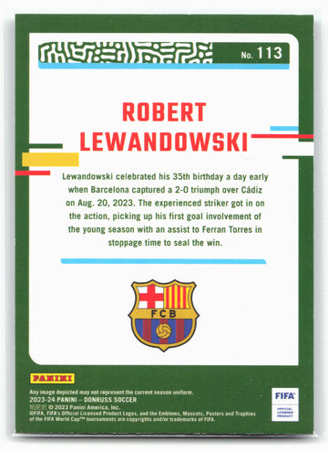 2023-24 Donruss #113 Robert Lewandowski Silver 29109