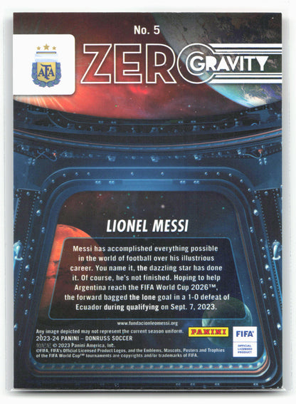 2023-24 Donruss #5 Lionel Messi Zero Gravity 29113
