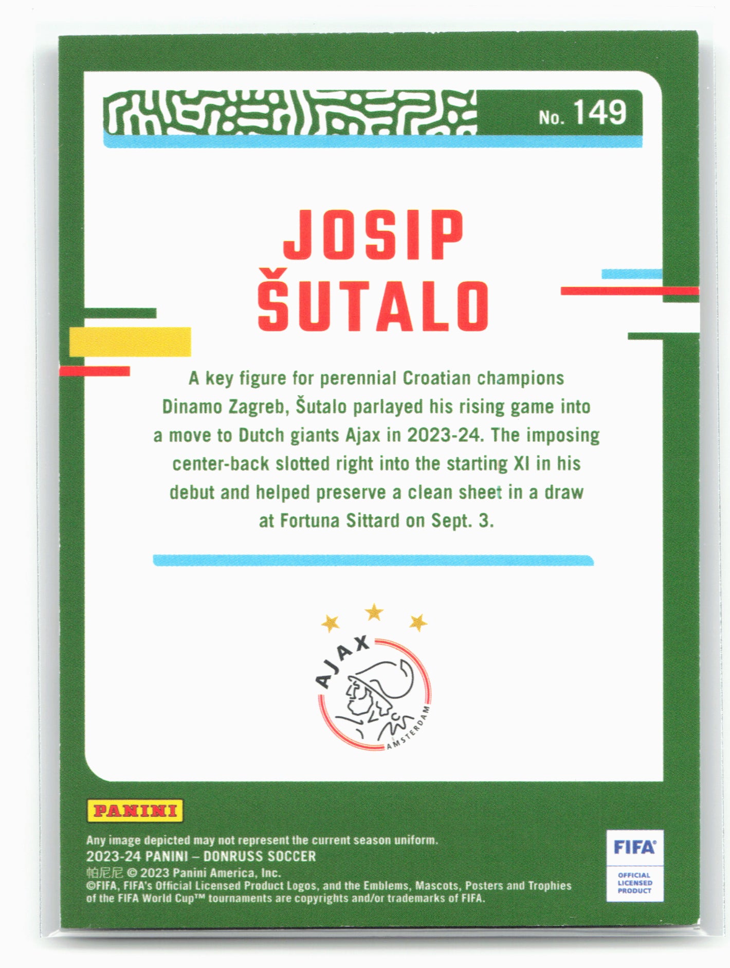 2023-24 Donruss #149 Josip Sutalo Silver 29115