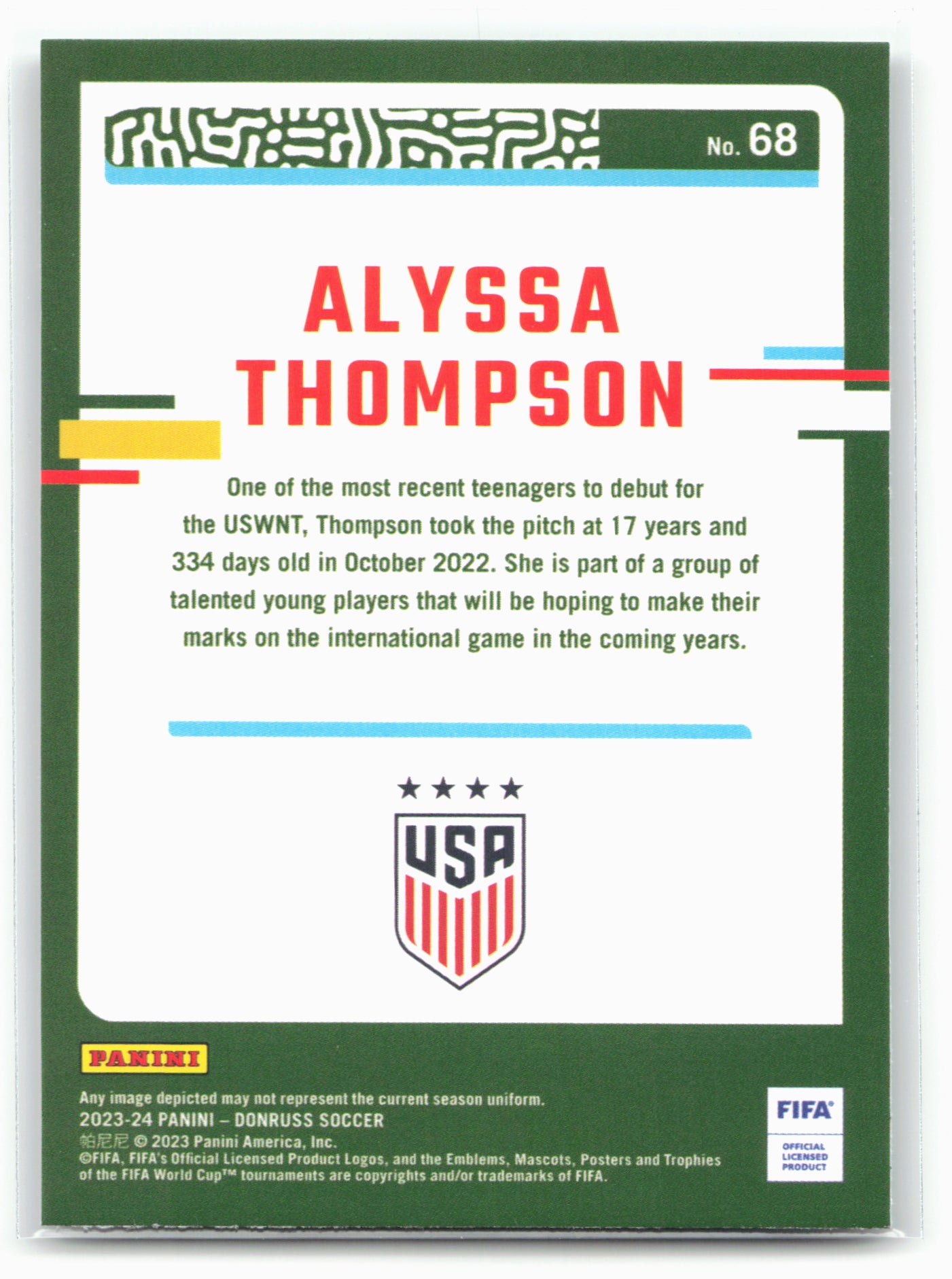 2023-24 Donruss #68 Alyssa Thompson Silver 29117