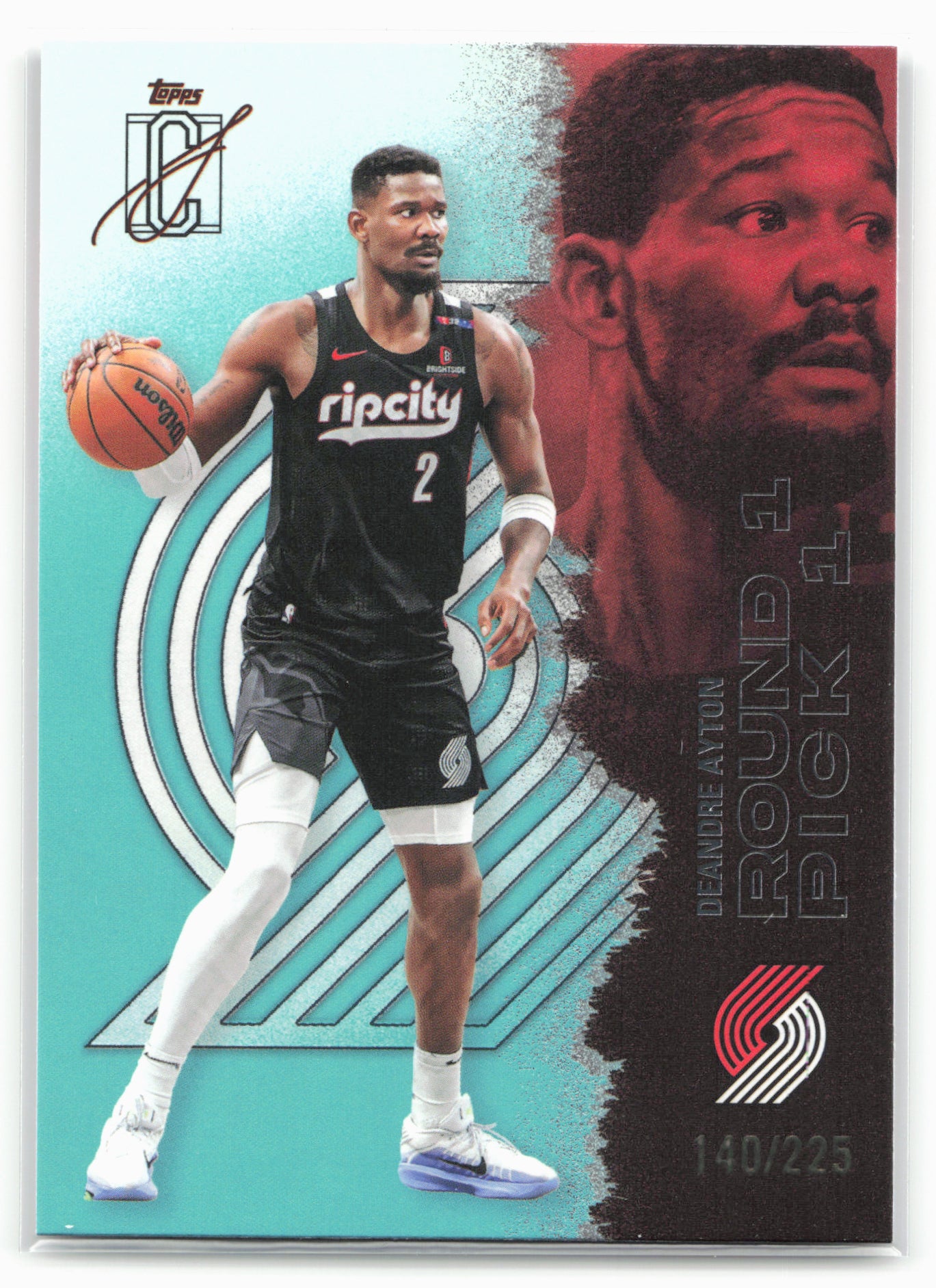 2025-26 Topps Signature Class #22 Deandre Ayton Teal #/225