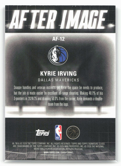 2025-26 Topps Signature Class #AF-12 Kyrie Irving After Image