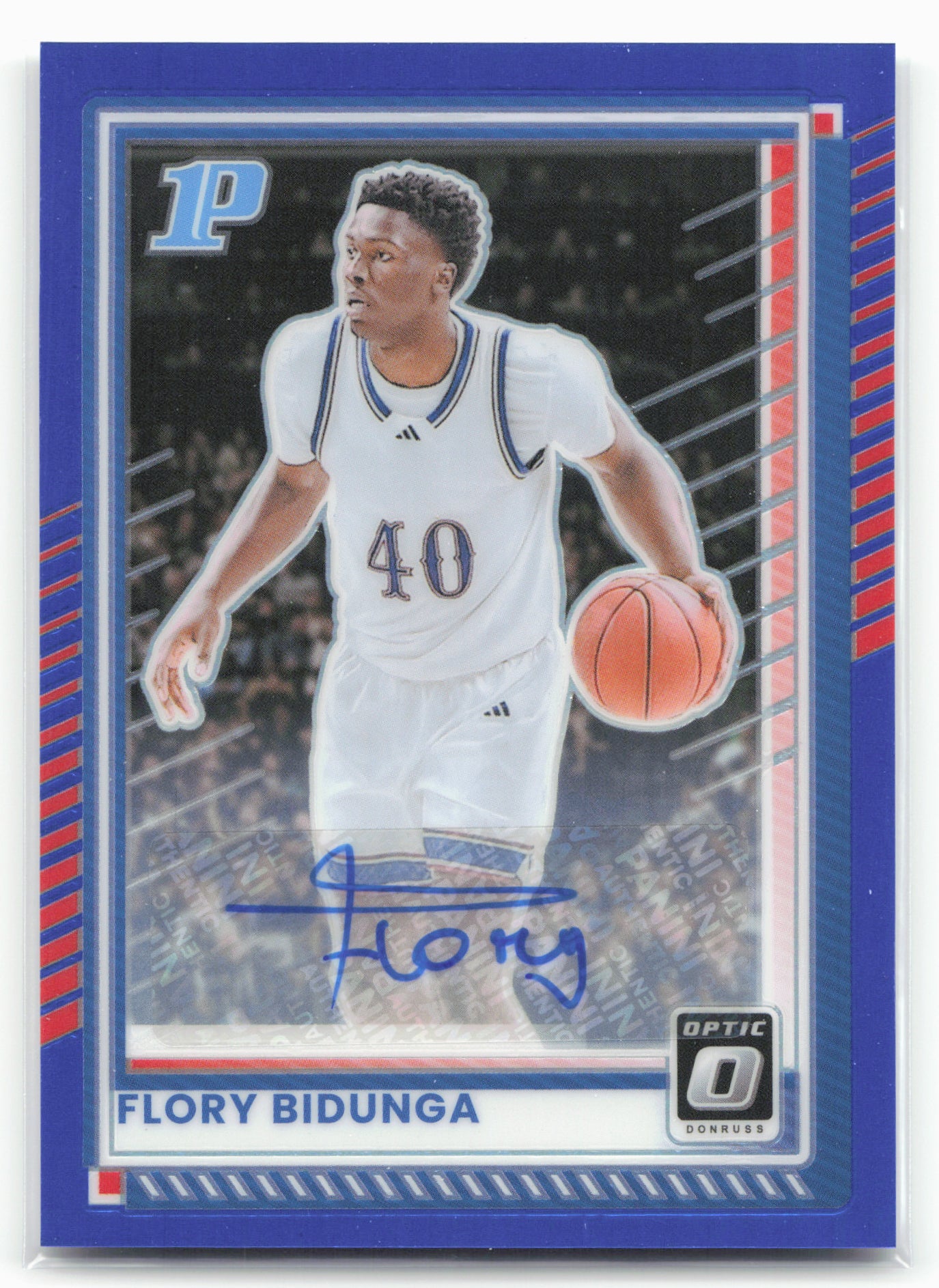 2025-26 Donruss #93 Flory Bidunga Optic Blue #/49