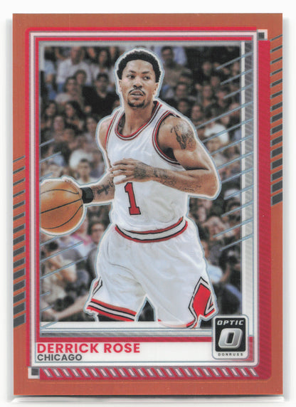 2025-26 Donruss #170 Derrick Rose Optic Orange #/175
