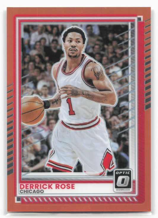 2025-26 Donruss #170 Derrick Rose Optic Orange #/175