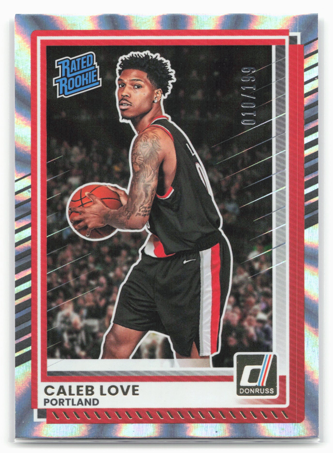 2025-26 Donruss #97 Caleb Love Holo Laser #/199