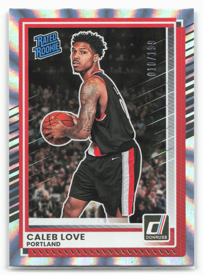 2025-26 Donruss #97 Caleb Love Holo Laser #/199