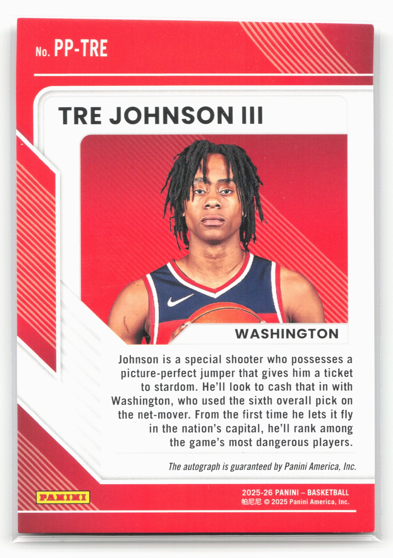 2025-26 Donruss #PP-TRE Tre Johnson III Pen Pals