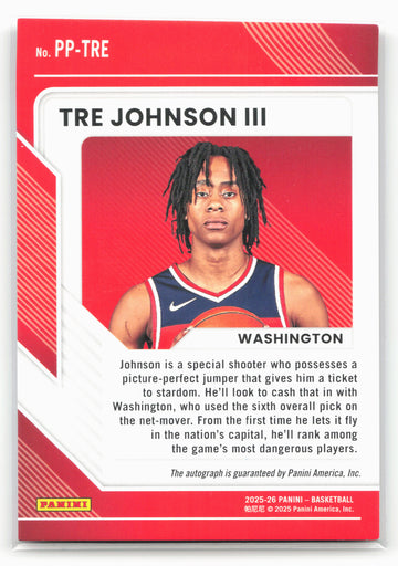 
2025-26 Donruss #PP-TRE Tre Johnson III Pen Pals