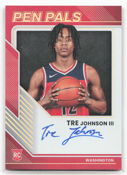 2025-26 Donruss #PP-TRE Tre Johnson III Pen Pals