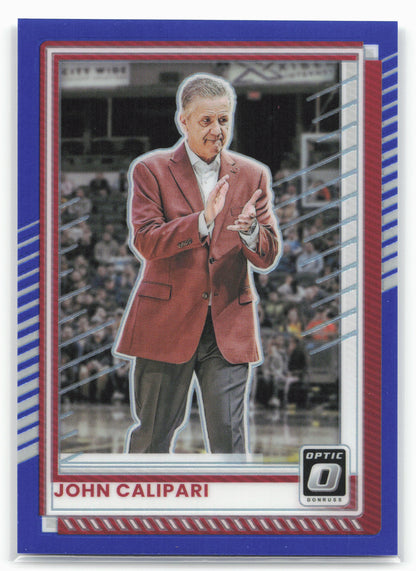 2025-26 Donruss #133 John Calipari Optic Blue #/49