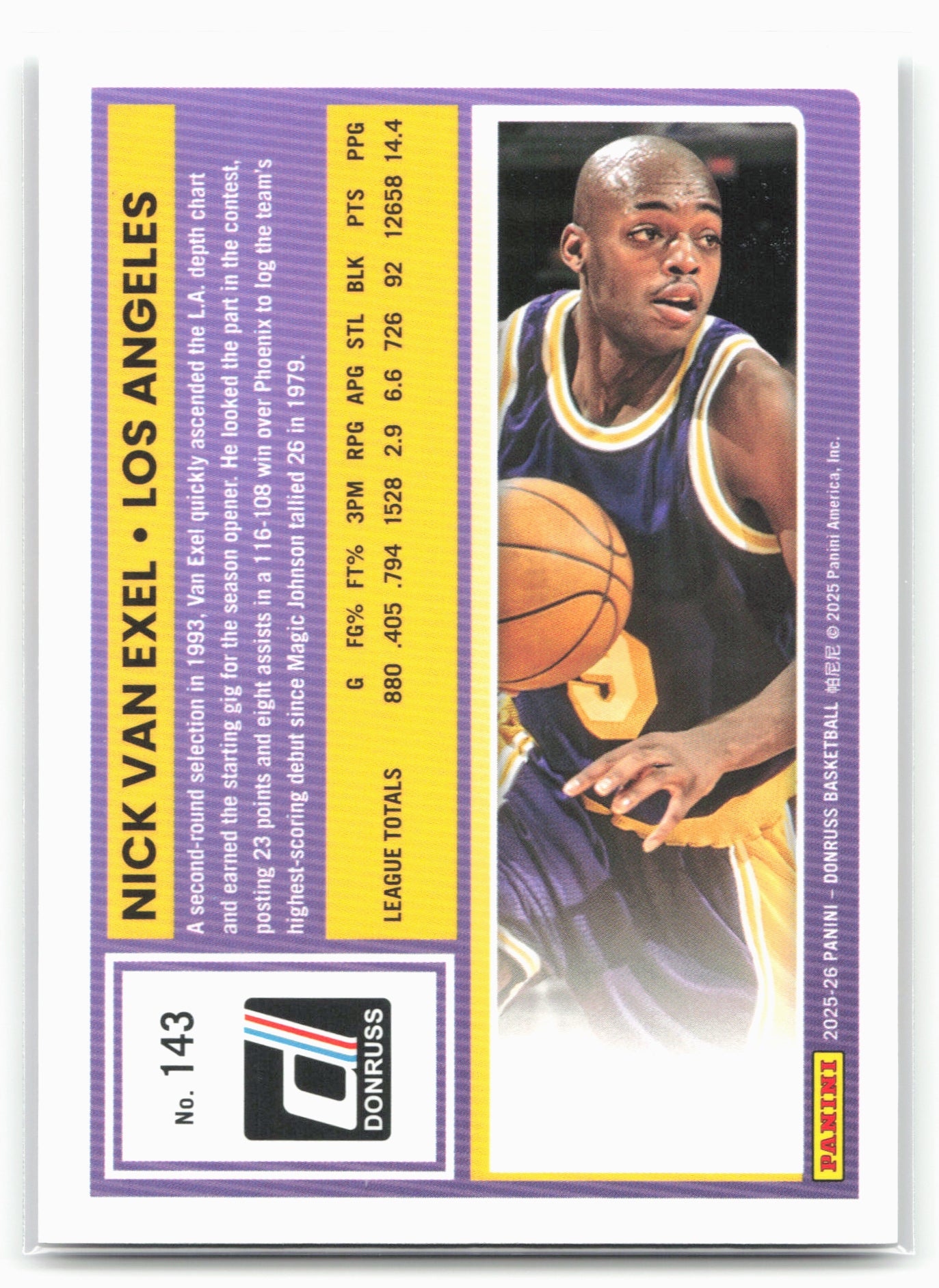 2025-26 Donruss #143 Nick Van Exel Holo Laser #/199