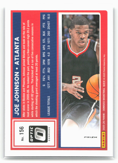 2025-26 Donruss #156 Joe Johnson Optic Holo