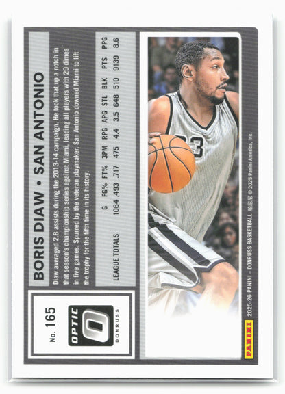 2025-26 Donruss #165 Boris Diaw Optic