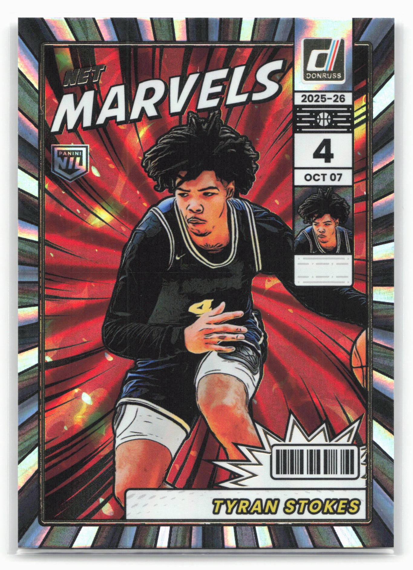 2025-26 Donruss #3 Tyran Stokes Net Marvels Holo Laser