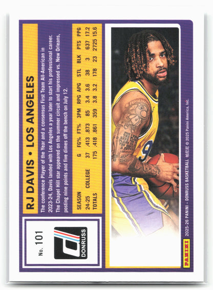 2025-26 Donruss #101 RJ Davis Holo