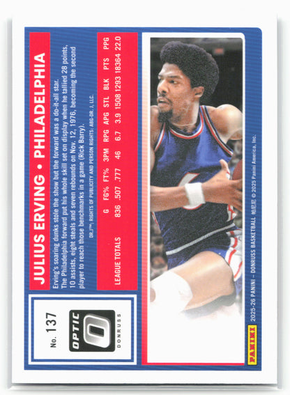 2025-26 Donruss #137 Julius Erving Optic