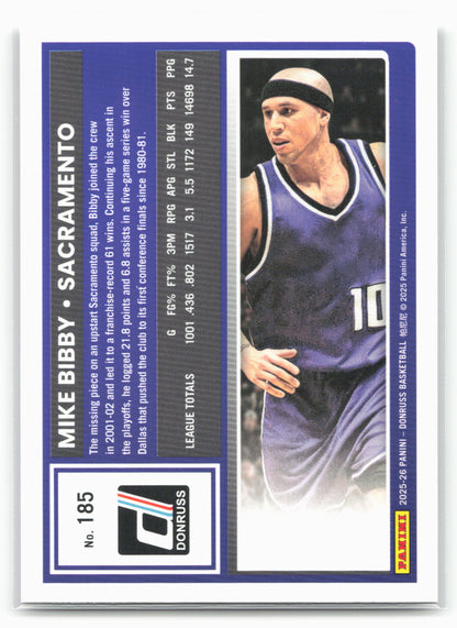 2025-26 Donruss #185 Mike Bibby Holo