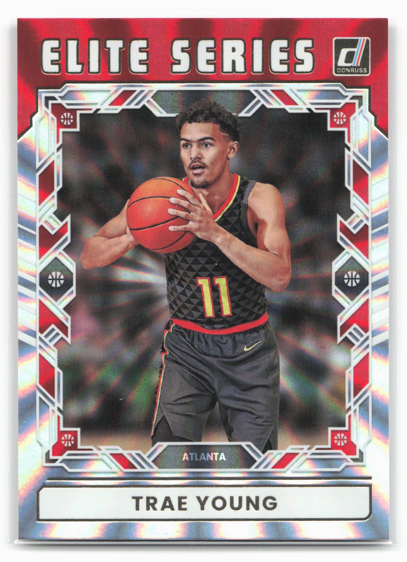 2025-26 Donruss #14 Trae Young Elite Series Holo Laser