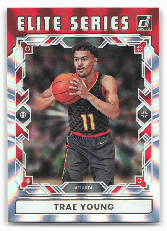 2025-26 Donruss #14 Trae Young Elite Series Holo Laser