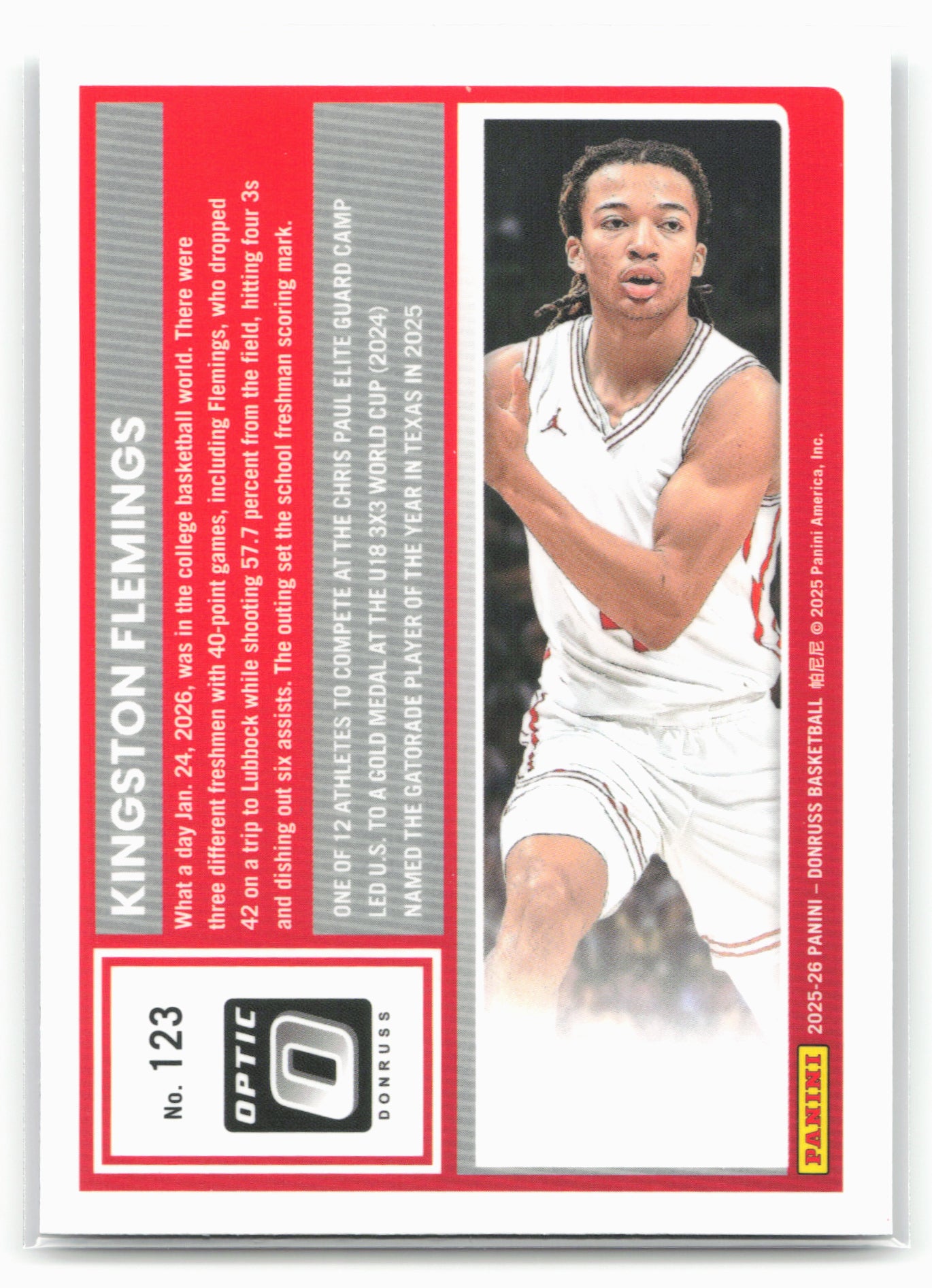 2025-26 Donruss #123 Kingston Flemings Optic