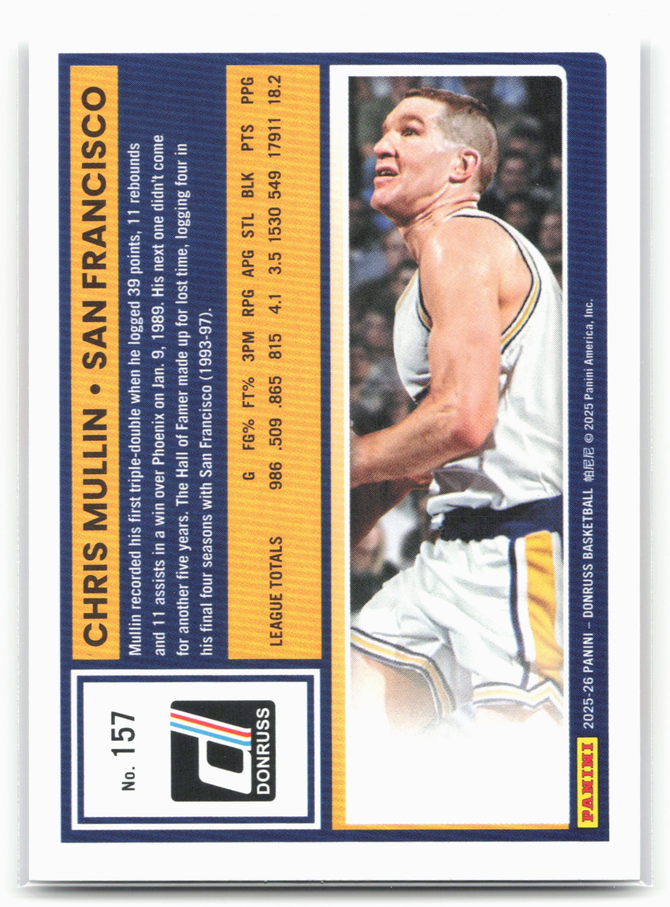 2025-26 Donruss #157 Chris Mullin