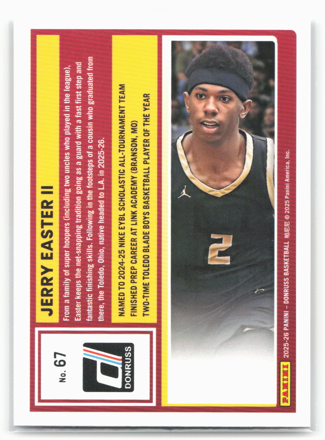 2025-26 Donruss #67 Jerry Easter II
