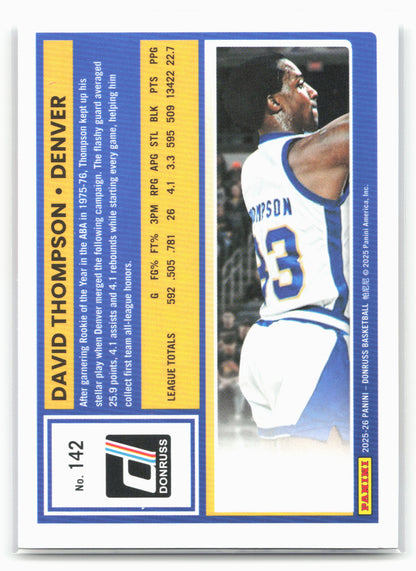 2025-26 Donruss #142 David Thompson