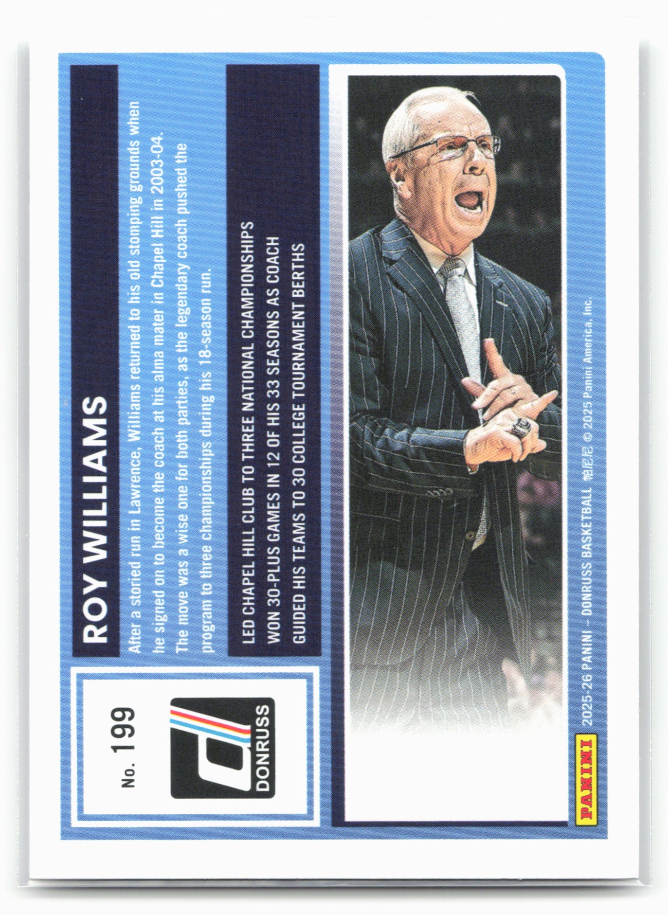 2025-26 Donruss #199 Roy Williams