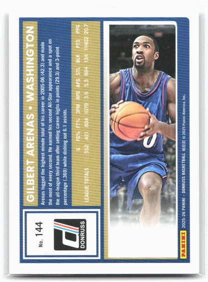 2025-26 Donruss #144 Gilbert Arenas