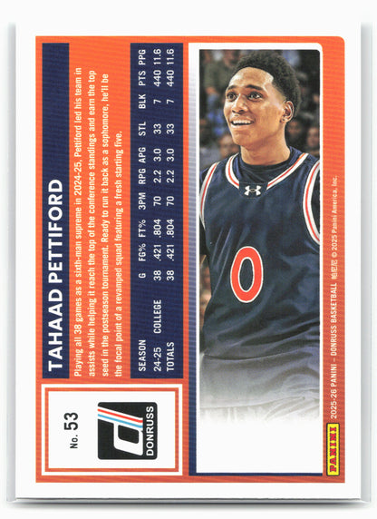 2025-26 Donruss #53 Tahaad Pettiford