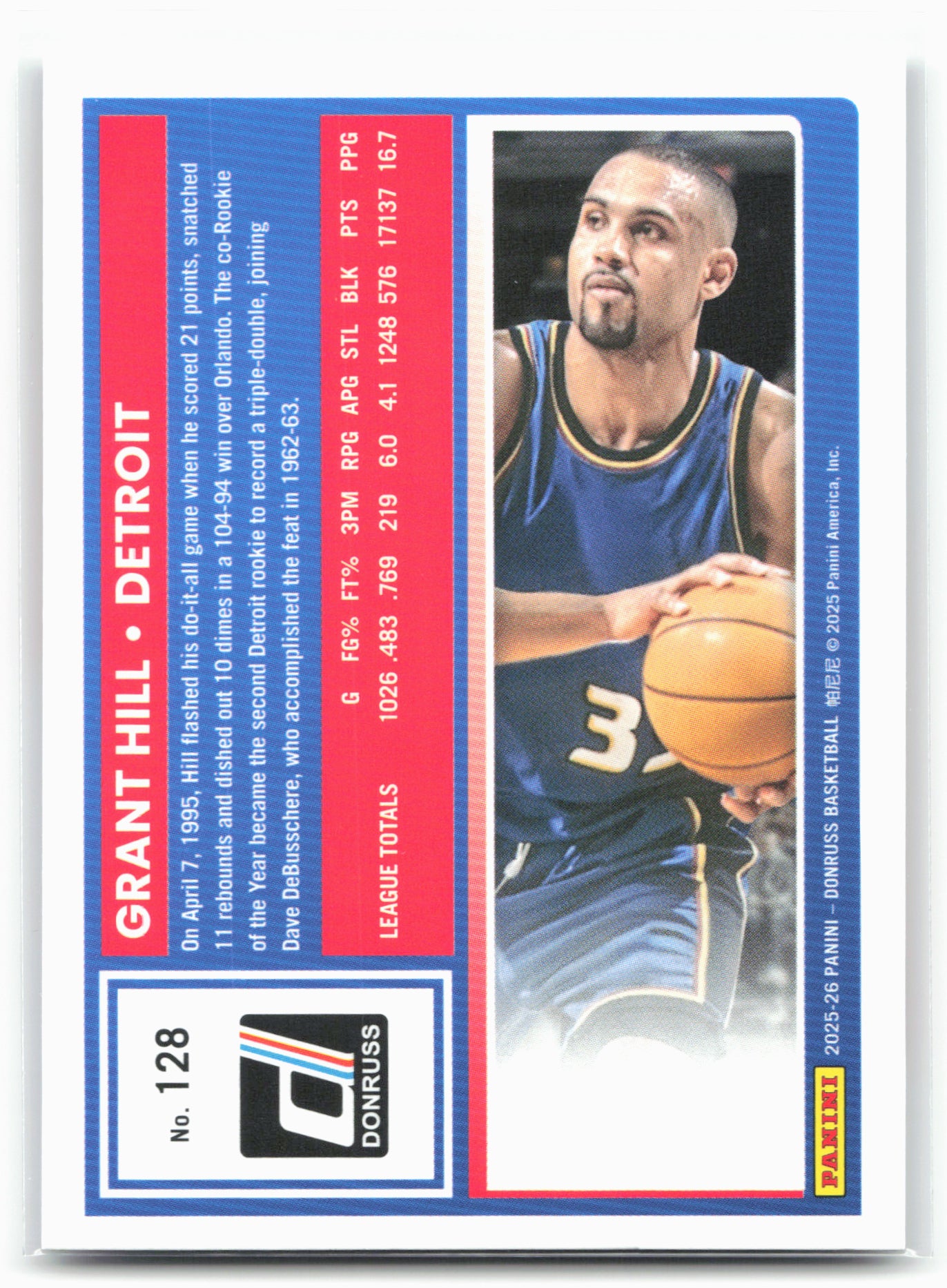 2025-26 Donruss #128 Grant Hill