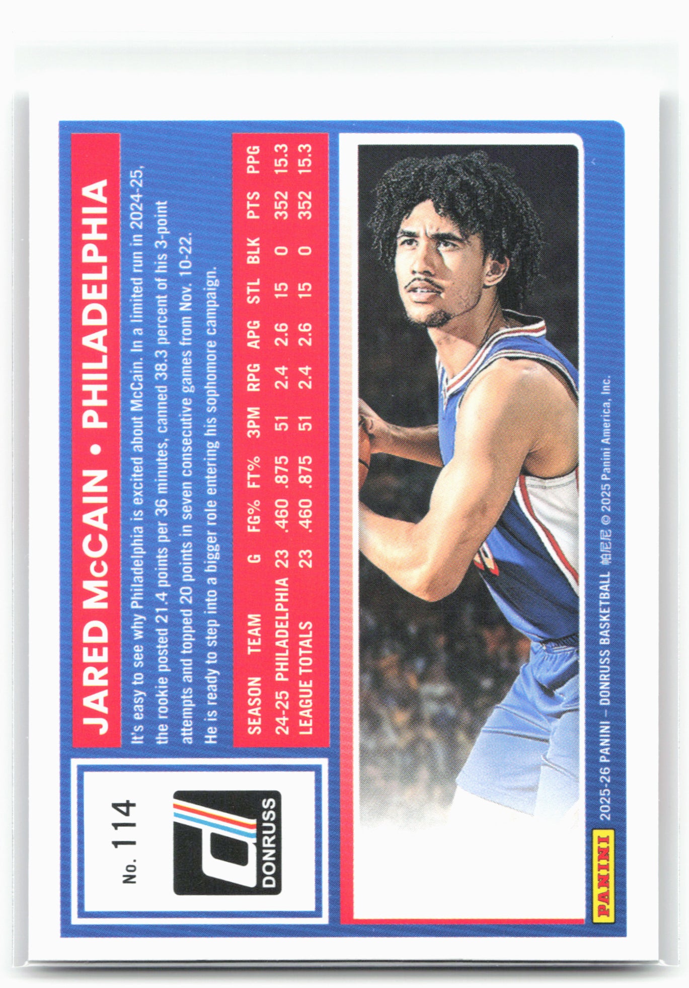 2025-26 Donruss #114 Jared McCain