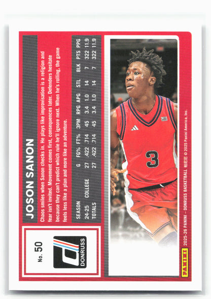 2025-26 Donruss #50 Joson Sanon