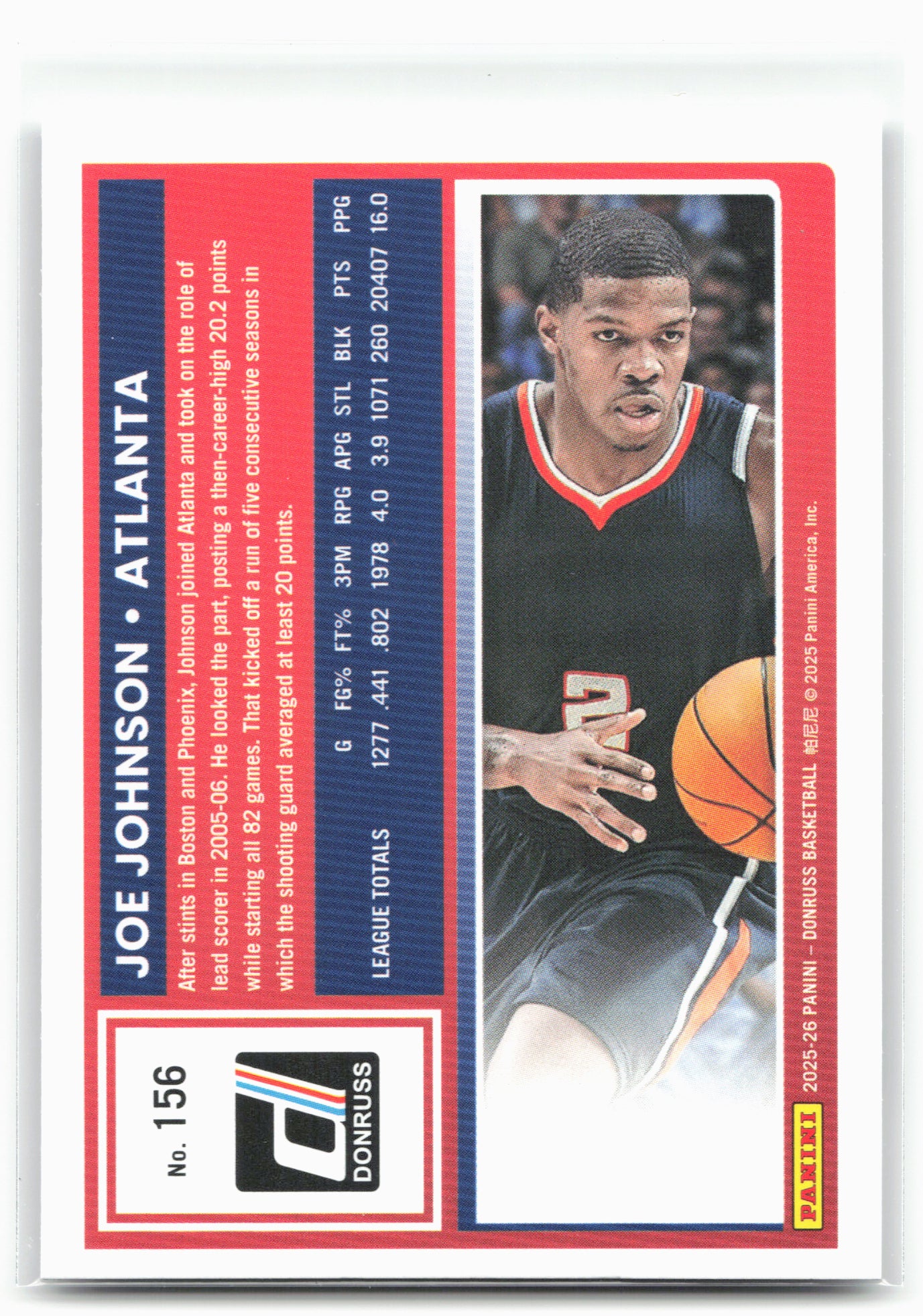 2025-26 Donruss #156 Joe Johnson