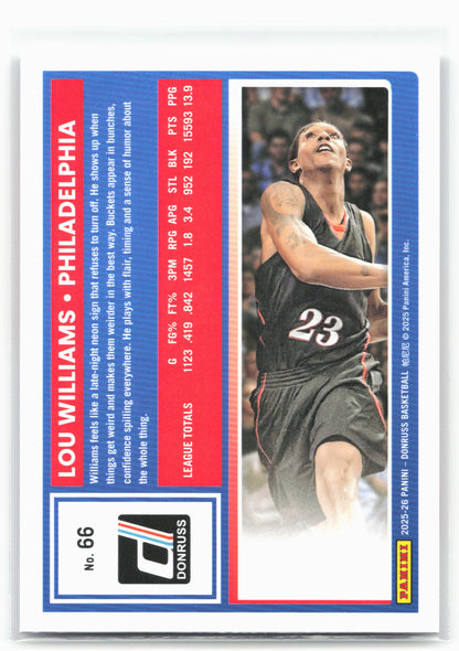 2025-26 Donruss #66 Lou Williams