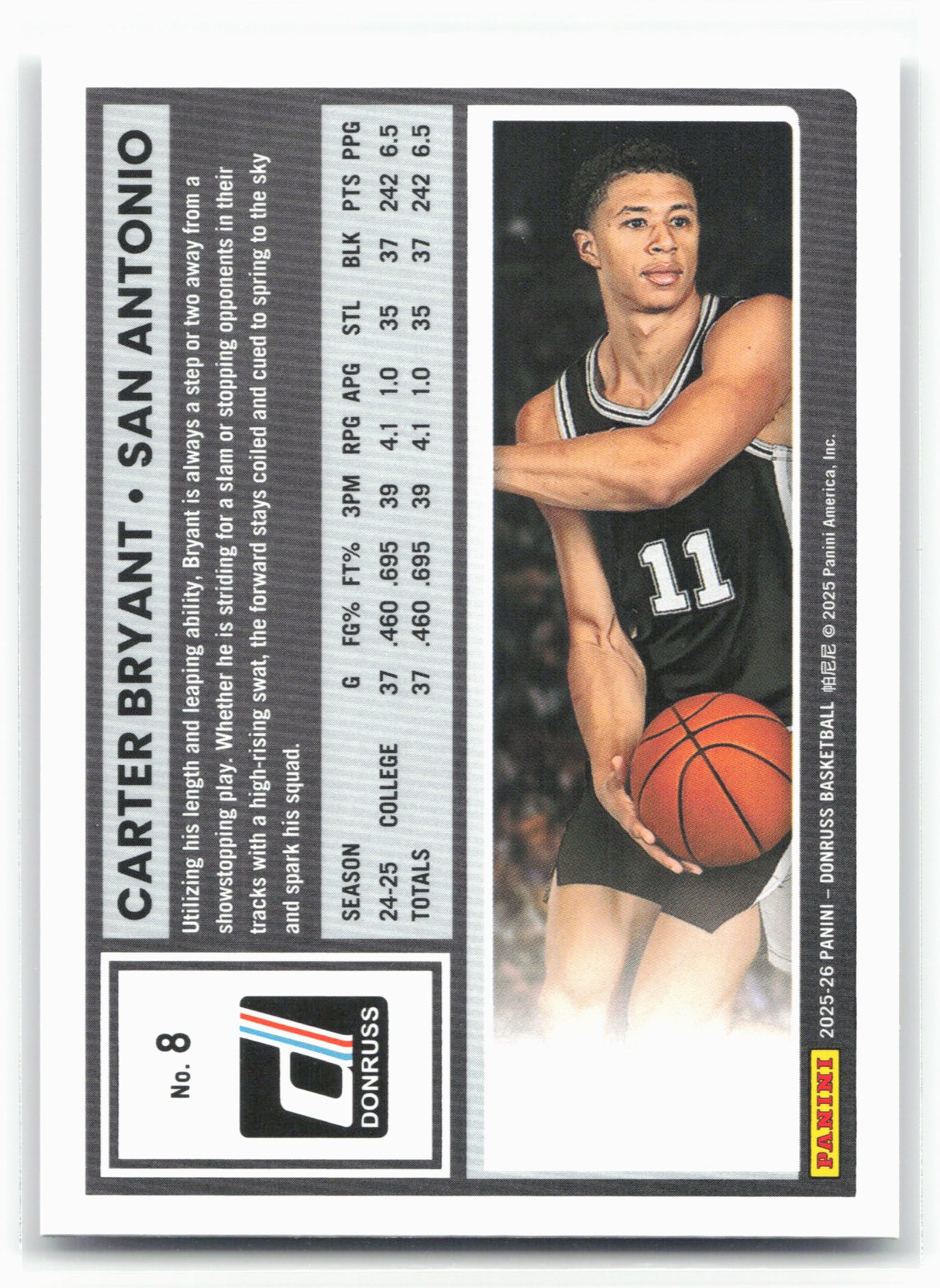 2025-26 Donruss #8 Carter Bryant