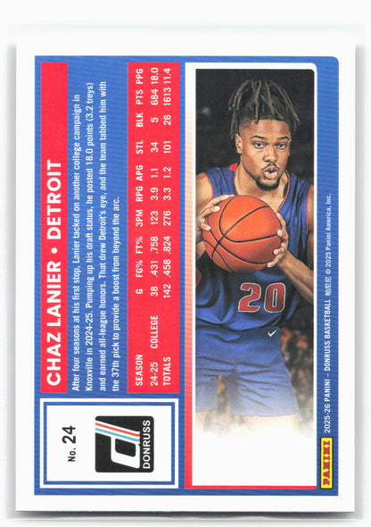 2025-26 Donruss #24 Chaz Lanier