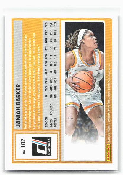 2025-26 Donruss #102 Janiah Barker