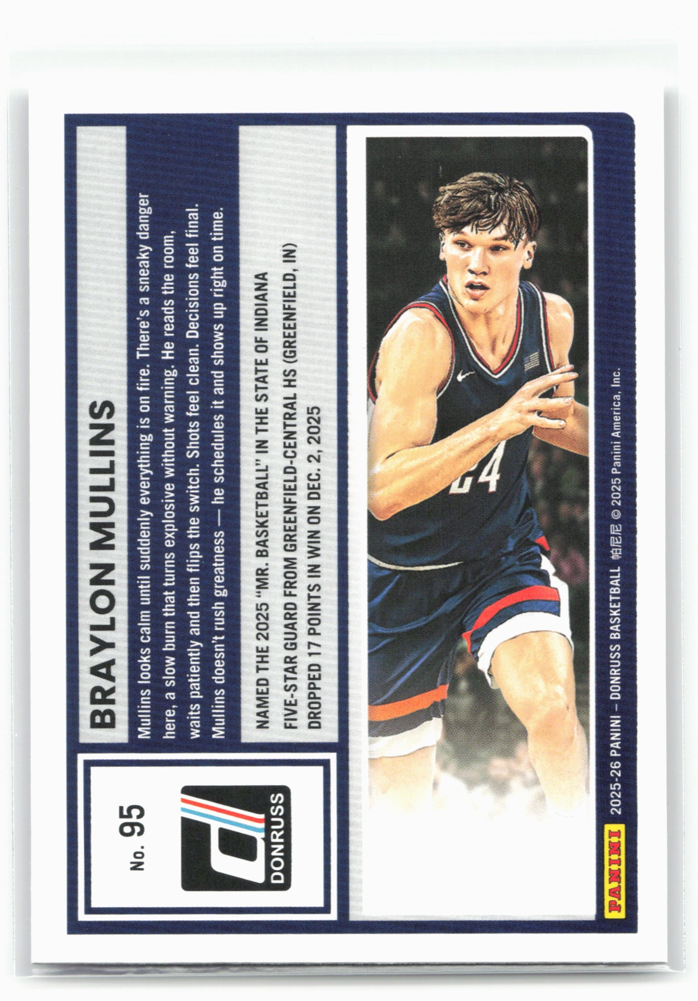 2025-26 Donruss #95 Braylon Mullins