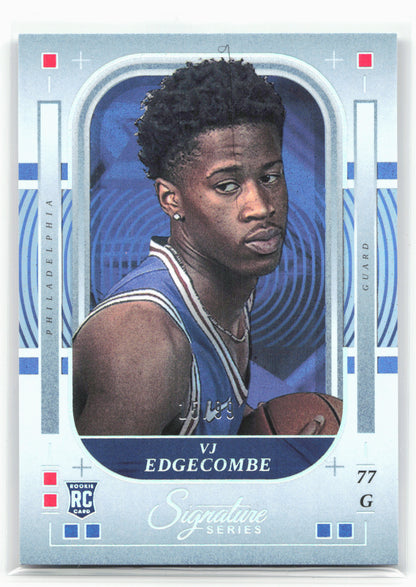 2025-26 Panini Signature Series #1 VJ Edgecombe Silver #/99