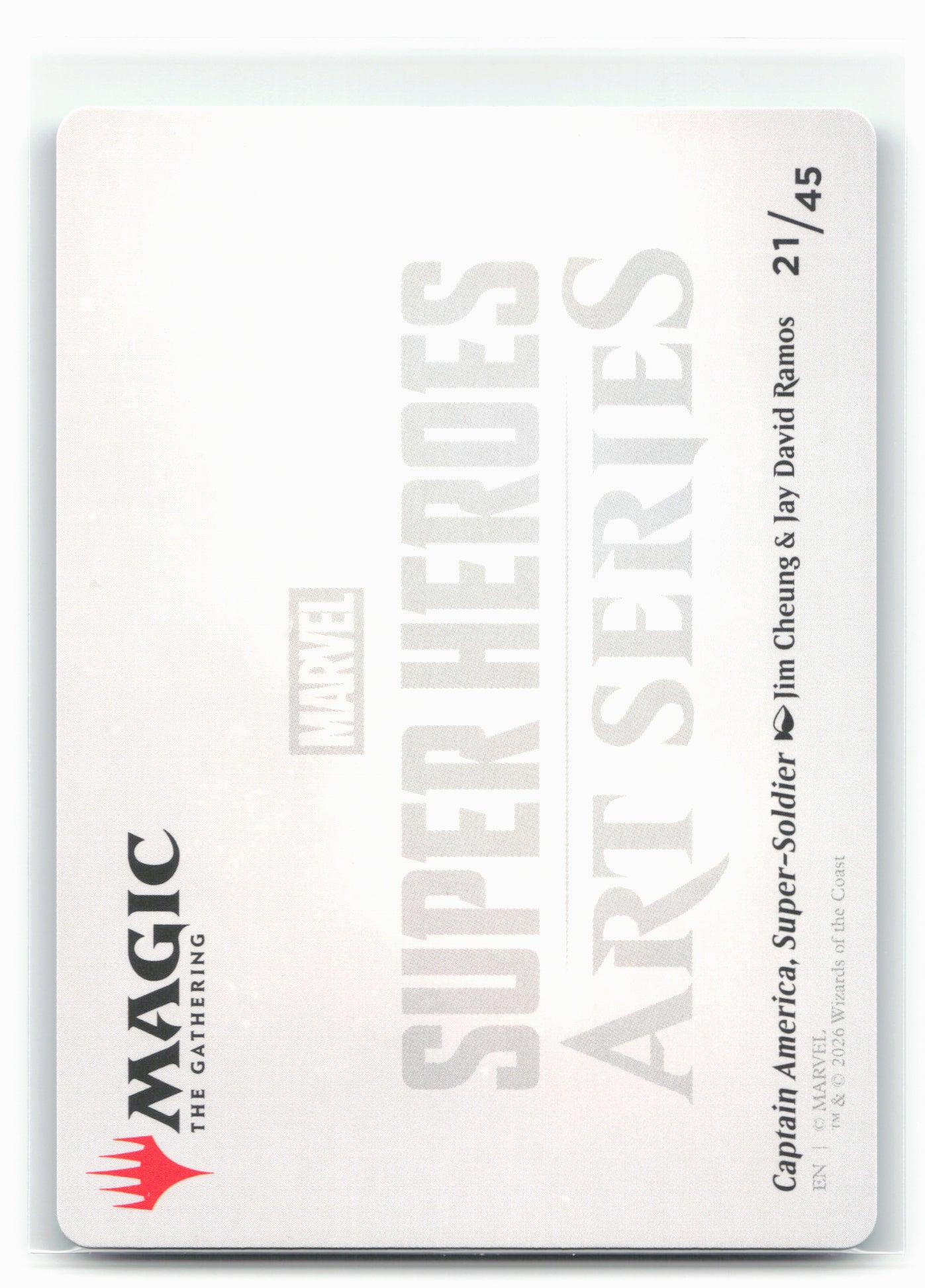 Marvel Super Heroes #21 Captain America Art Series