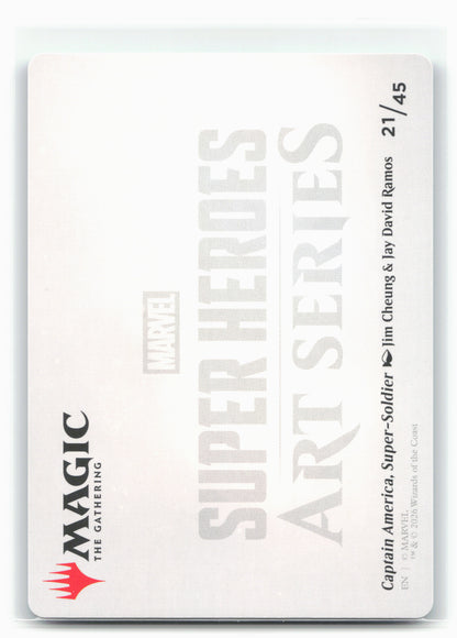 Marvel Super Heroes #21 Captain America Art Series