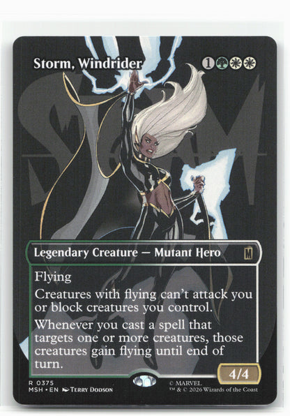 Marvel Super Heroes #375 Storm, Windrider (Borderless)