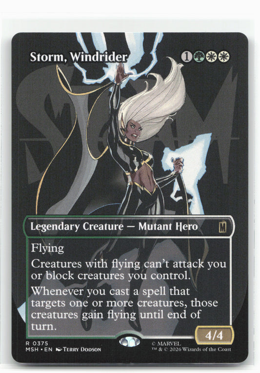 Marvel Super Heroes #375 Storm, Windrider (Borderless)