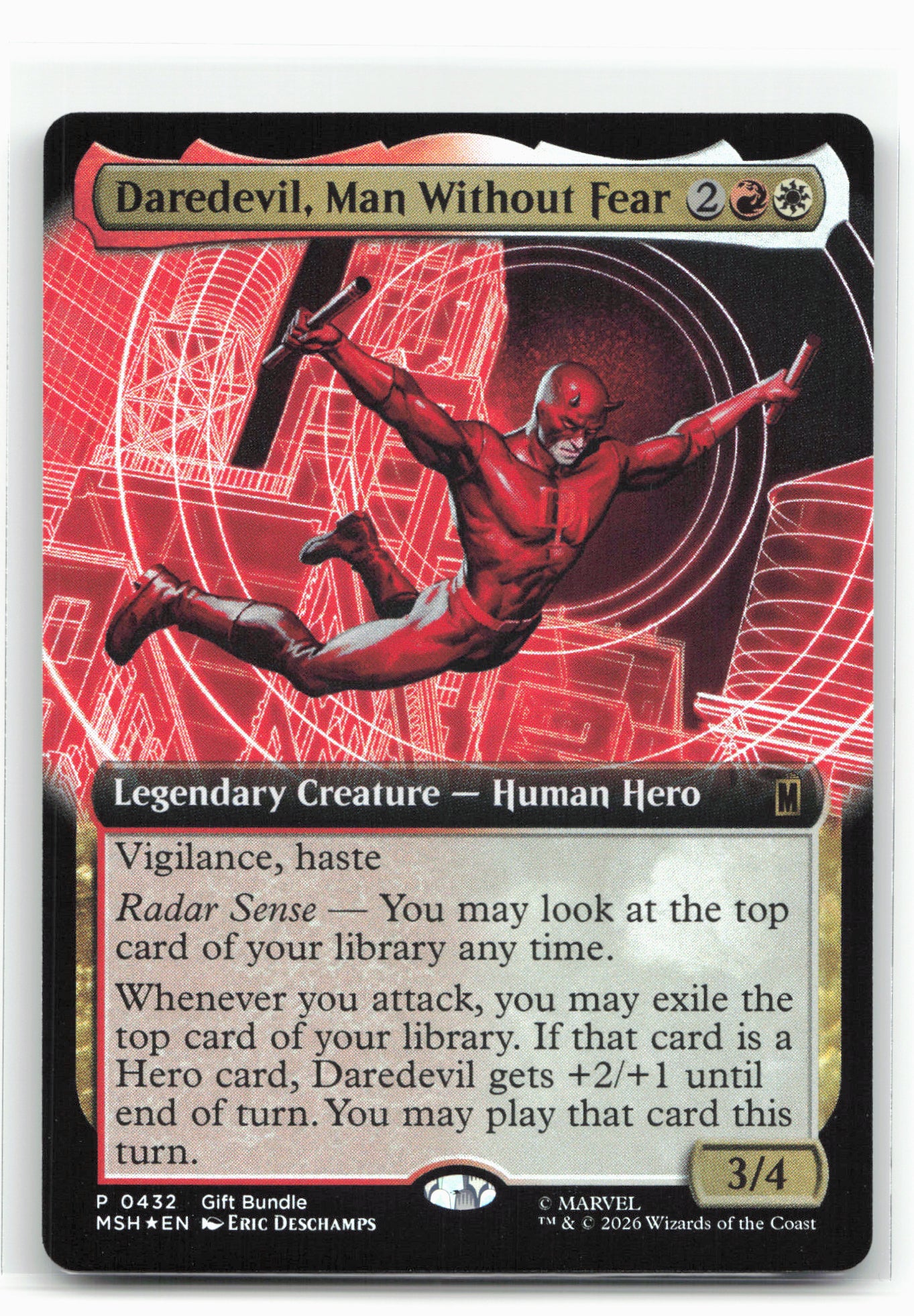 Marvel Super Heroes #432 Daredevil, Man Without Fear Foil