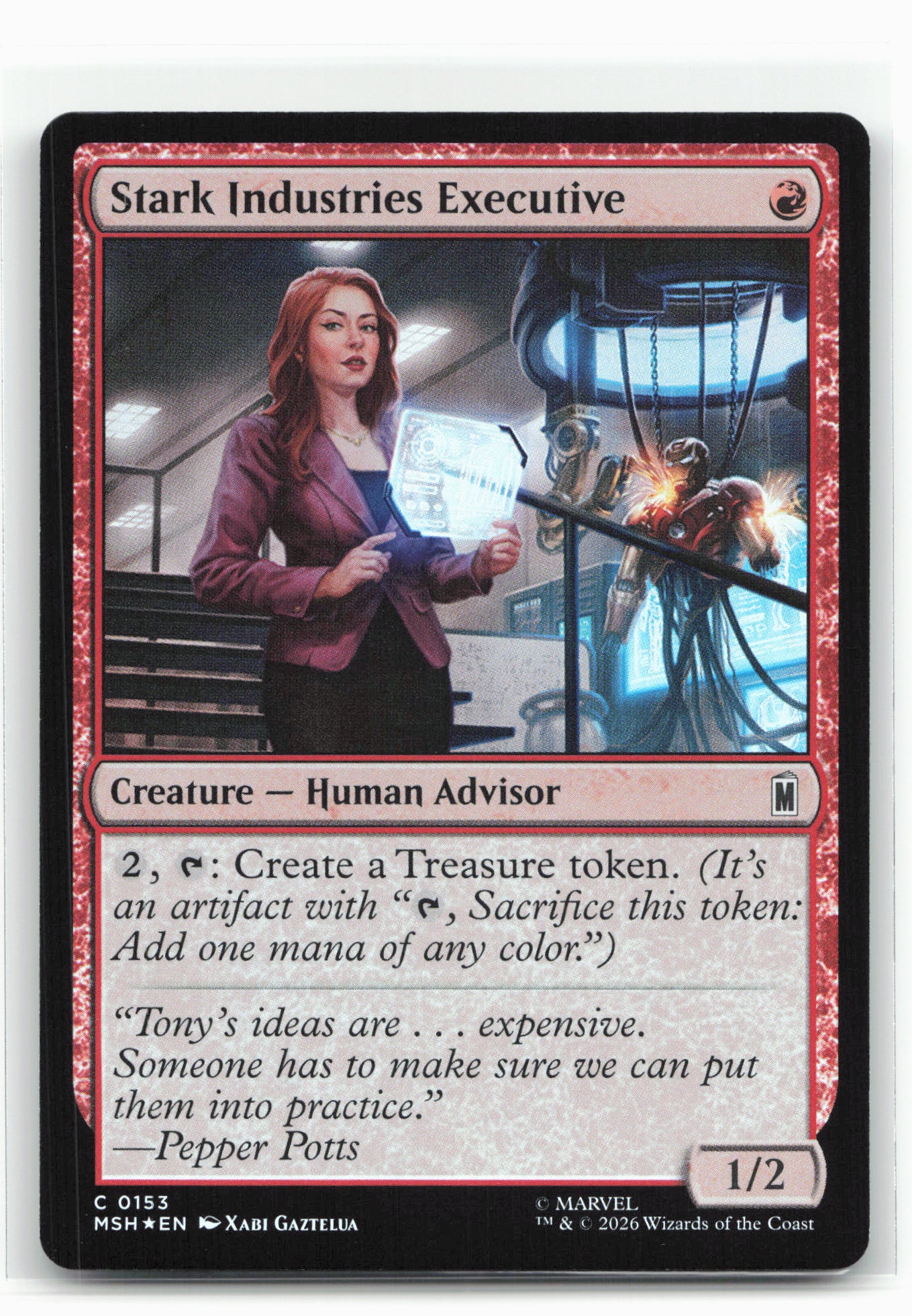 Marvel Super Heroes #153 Stark Industries Executive Foil
