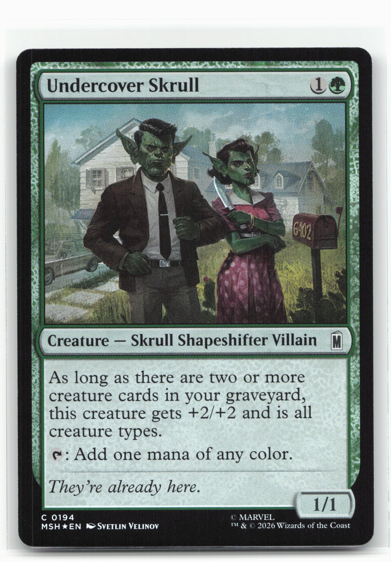 Marvel Super Heroes #194 Undercover Skrull Foil