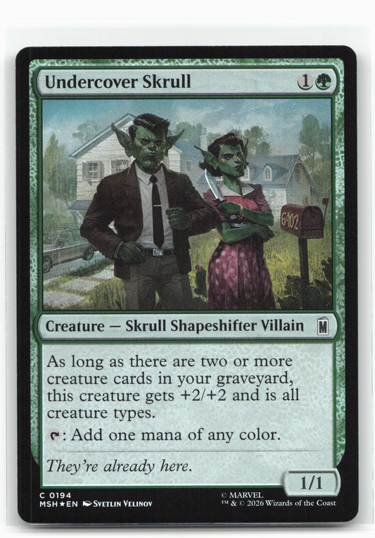 Marvel Super Heroes #194 Undercover Skrull Foil